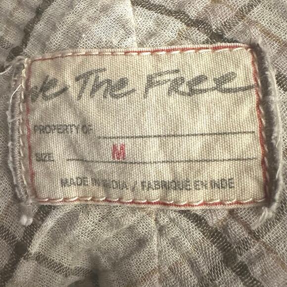 Free People Oversized Bohemian Grunge 90s Fall Cardiff Plaid Top Shirt Medium - Picture 8 of 10